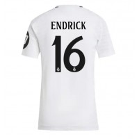 Dres Real Madrid Endrick #16 Domáci pre Ženy 2024-25 Krátky Rukáv